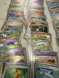 Approx 200 Pokemon Reverse Holo Cards – Journey Together JTG Set No Energy Code - Image 2
