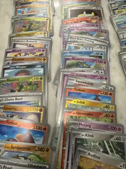 Approx 200 Pokemon Reverse Holo Cards – Journey Together JTG Set No Energy Code - Image 3