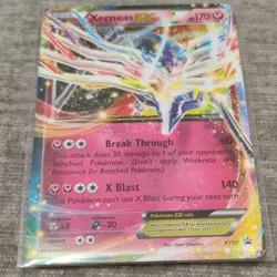 Pokemon Xerneas EX XY07 XY Full Art Promo Holo Basic HP170 X Blast - Image 1