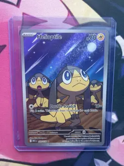 Pokemon TCG Helioptile 143/132 Me01: Mega Evolution Holo - Image 1