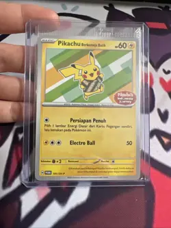Pokemon Pikachu Berkemeja Batik 101/SV-P Indonesia Journey Sealed Promo - Image 1