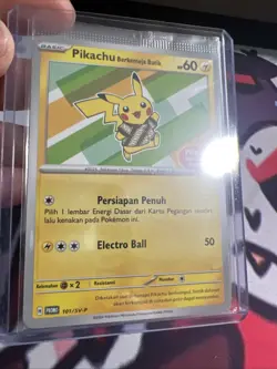 Pokemon Pikachu Berkemeja Batik 101/SV-P Indonesia Journey Sealed Promo - Image 2