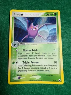 Crobat EX 3/101 Hidden Legends Holo Rare LP Pokemon TCG Swirl Holo Mint - Image 3