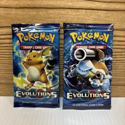 2x Pokemon Tcg Evolutions Booster Packs 2016 XY Factory Sealed (c) 820650801556 - Image 1