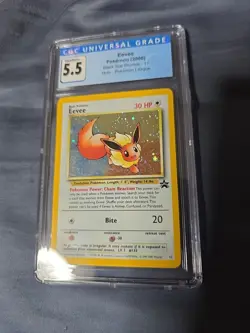 Pokemon Eevee CGC 5.5 Holo Card Black Star Promo 11 - Image 2