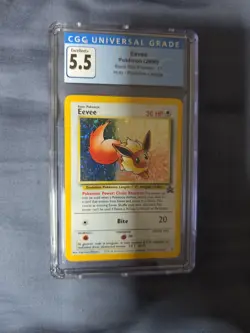 Pokemon Eevee CGC 5.5 Holo Card Black Star Promo 11 - Image 5