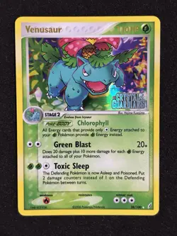 Pokemon Gyarados Ex Deoxys & Venusaur Ex Crystal Reverse Holo Stamped Lot Of 2 - Image 2