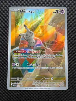 Mimikyu Paldean Fates Black Star Promo Pokemon Card SVP075 - Image 1