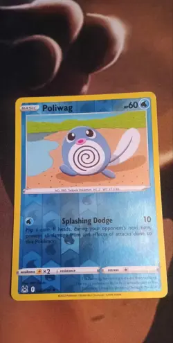 Pokemon TCG Poliwag Sword & Shield - Lost Origin 030/196 Common-Reverse holo-NM - Image 1