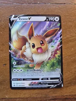 Eevee V SWSH065 Sword & Shield Battle Academy Black Star Promo Pokemon Card - Image 1