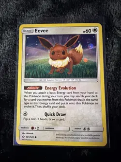 Eevee - (Cosmos Holo) 101/149 Sun & Moon Era Pokemon Card TCG 2017 - Image 1