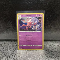 Hisuian Zoroark 076/196 Holo Rare Pokemon 2022 Lost Origin LP - Image 1