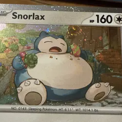 Snorlax SVP 122 Cosmos Holo Twilight Masquerade Promo Gem Mint 💎 SWIRL 🌀 Holo - Image 1