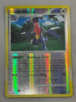 Garchomp Lv 66, 9/123 Holo Rare DP Mysterious Treasures Pokemon Card TCG MP - Image 1