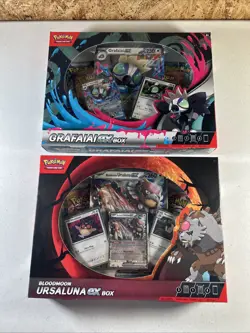 Pokemon TCG: Bloodmoon Ursaluna ex & Grafaiai Ex 8x Boosters New Factory Sealed - Image 1