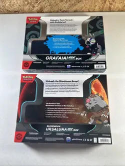 Pokemon TCG: Bloodmoon Ursaluna ex & Grafaiai Ex 8x Boosters New Factory Sealed - Image 2