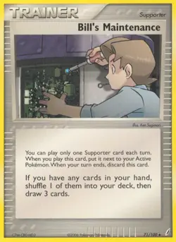 Pokemon Bill's Maintenance (71/105) Crystal Guardians LP - Image 1