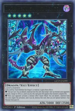 x3 Dark Requiem Xyz Dragon - GFTP-EN099 - Ultra Rare - 1st Edition Yu-Gi-Oh! M/N - Image 1
