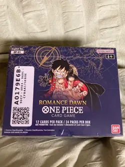 Sealed ENGLISH OP-01 Booster Box - White Bottom. One Piece TCG - Romance Dawn - Image 1