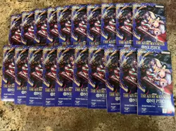 LOT of (20) OP-14 Sleeved Booster Packs Of One Piece TCG The Azure Sea's Seven - Image 1