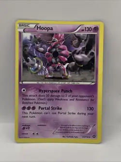 Hoopa 51/114 XY Steam Siege Holo Pokemon Card TCG - Image 1