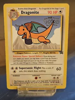 Pokemon card Dragonite 5 Black Star Promo WM First Movie TCG 1999 Pokemon - Image 1
