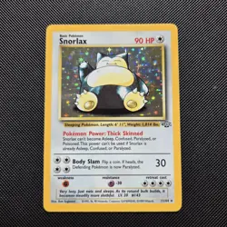 Pokemon Card - Snorlax Jungle Set Holo 11/64 WOTC Vintage - Excellent - Image 1