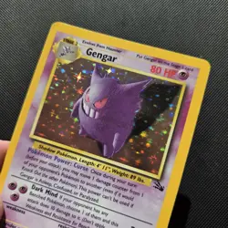 Pokemon Card - Gengar Fossil Holo 5/62 Unlimited Holo Rare WOTC - Excellent - Image 2