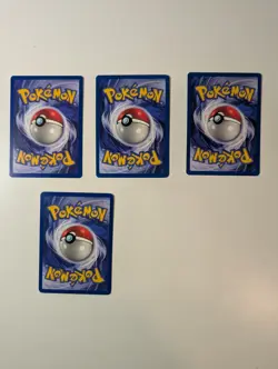 Pokemon Pikachu 60/64 Jungle 1st Base Set 1999 Lot 4 Cards Red - Image 3