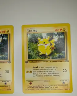 Pokemon Pikachu 60/64 Jungle 1st Base Set 1999 Lot 4 Cards Red - Image 4