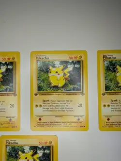 Pokemon Pikachu 60/64 Jungle 1st Base Set 1999 Lot 4 Cards Red - Image 5