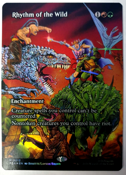 Rhythm of the Wild - FOIL Borderless Mythic - MTG TMNT PZA - 0012 NM - Image 1