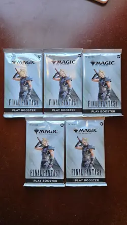 5x Magic the Gathering Final Fantasy Play Booster Packs New Sealed - Image 1