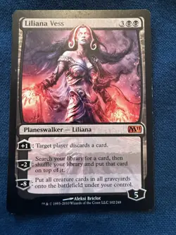 MTG M11 Liliana Vess Planeswalker Regulat Lightly Played Excellent Condition - Image 1
