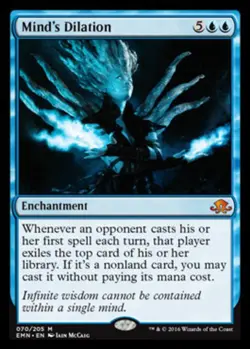 1x Mind's Dilation - Foil Light Play MTG Magic - Kid Icarus - - Image 1