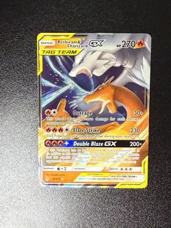 2019 Pokemon Reshiram & Charizard GX TAG TEAM Holo Rare Unbroken Bonds 20/214 - Image 2