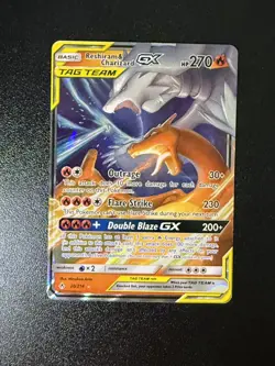 2019 Pokemon Reshiram & Charizard GX TAG TEAM Holo Rare Unbroken Bonds 20/214 - Image 4