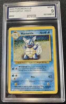 2023 Pokemon CLB #002 Wartortle Holo AGS 9 - Image 1