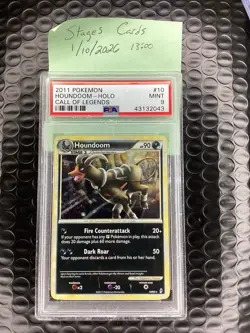 Houndoom Holo PSA 9 Pokemon Call Of Legends #10 - Image 1