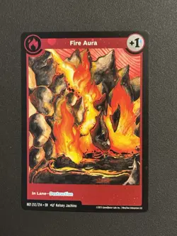 Fire Aura Reverse Holofoil Metazoo 2025 Base Set MZ1 212/214 Aura Card (x1) - Image 1