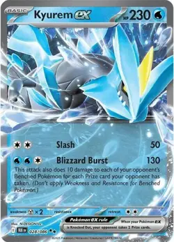 Kyurem ex 028/086 Pokemon Jumbo Oversized Card - NM - Image 1