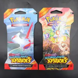 (7) Pokemon Scarlet & Violet Surging Sparks Sleeved Booster Pack Lot DN1163 - Image 2
