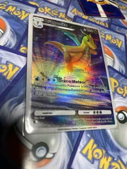CUSTOM MADE Dragonite Pokemon TCG Pocket Shiny Holo Alt Art Illustration Card - Image 1