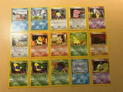 Pokemon TCG Vintage WOTC 1st Edition Neo Genesis Common Lot 15x - Image 1