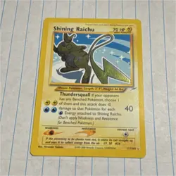 Pokemon TCG Shining Raichu 111/105 Neo Destiny Holo Secret Rare HP70 - Image 1