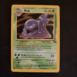 Pokemon TCG - Muk - MP - Holo 13/62 - Fossil - Image 1