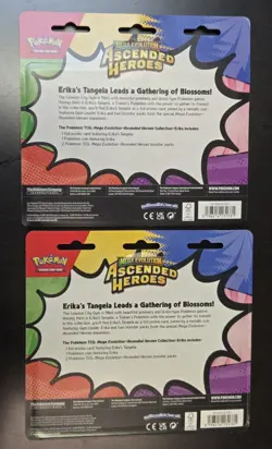 (2) Pokemon TCG: Mega Evolution Ascended Heroes 2 Pack Blister Erika’s Tangela - Image 2