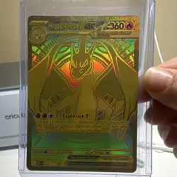 Mega Charizard X Ex Pokemon TCG Full Art Holo Mega Hyper Rare 130/094 360 HP - Image 1