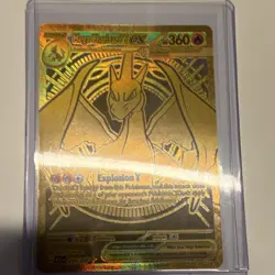 Mega Charizard X Ex Pokemon TCG Full Art Holo Mega Hyper Rare 130/094 360 HP - Image 2