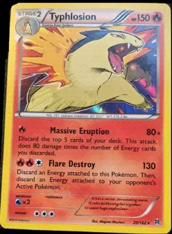 Lightly Played Typhlosion - 20/162 - Cosmos Holo Blister exclusive Pokemon Blist - Image 1